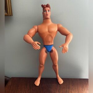 Vtg Disney Mattel 1996 Golden Glow Hercules Hero 12" Action Figure Doll Barbie
